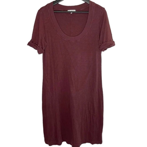 ☀️ James Perse Rolled Sleeve Scoop Neck T-Shirt Dress
